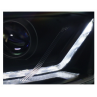 Phares avant LED drl feux de jour Audi A6 C6 4F FACELIFT 08-11 noir avec clignotant dynamique pour halogènes d'origine