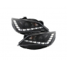 Phares avant LED Seat Ibiza 6J 12-17 noir + module DRL tuning