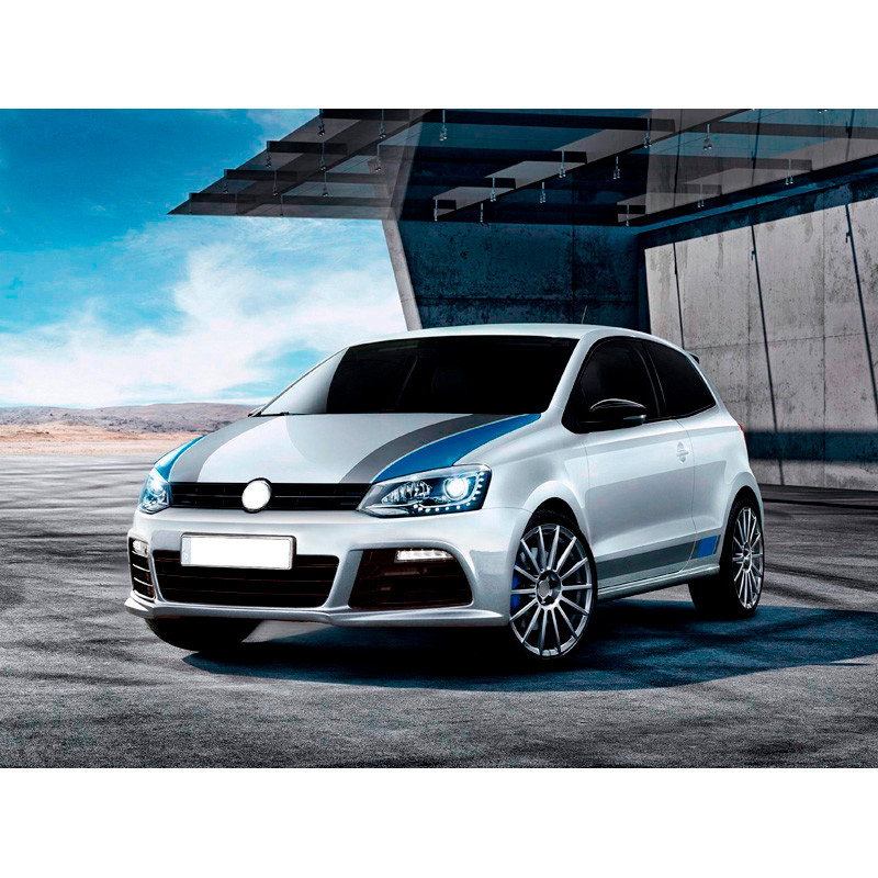 Pare-chocs avant pour Volkswagen Polo 6R 6C 2009-2014 'R-Look'
