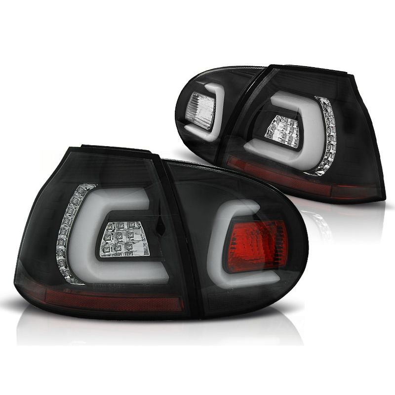 Feux arrière VW Golf 5 V LED - noir clair