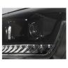 Phares avant LED VW T5 GP 09-14 piano-noir avec clignotant dynamique