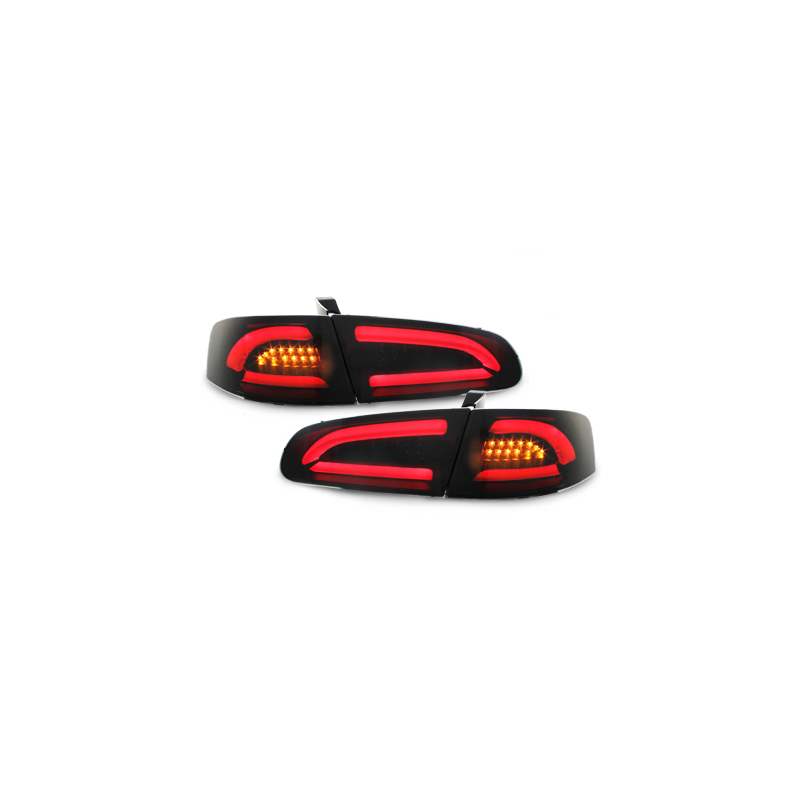 Feux arrière LED dectane ledbar Seat Ibiza 6L 02-08 fond noir fumé