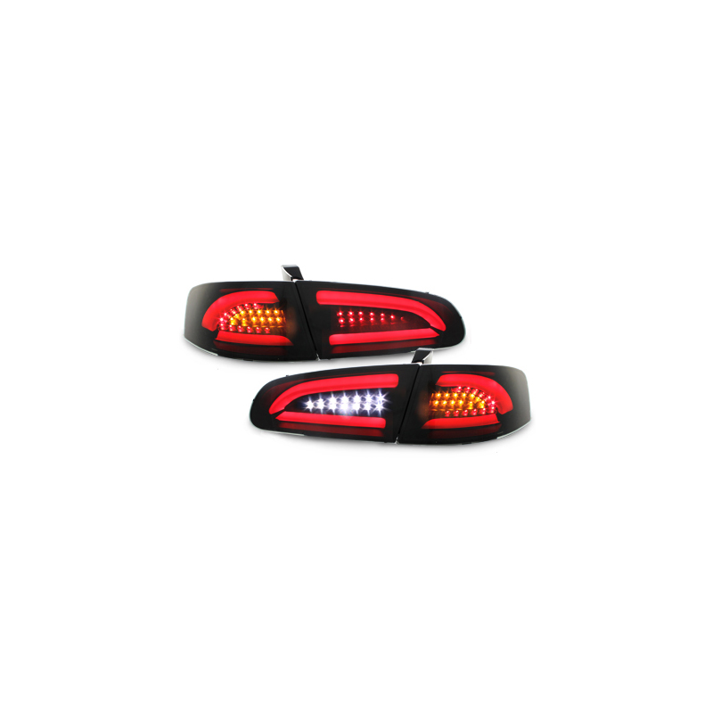 Feux arrière LED dectane ledbar Seat Ibiza 6L 02-08 fond noir fumé