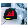 Feux arrière LED VW Polo 6R/C 09-17 avec clignotant dynamique noir/fumée