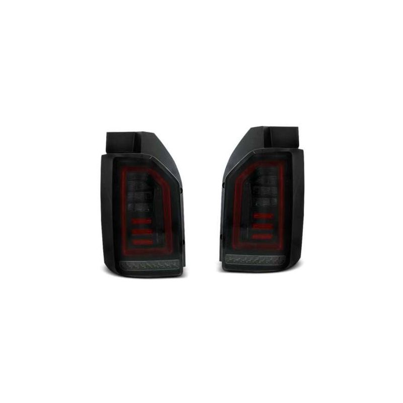 Feux arrière LED VW T6 2015+ avec clignotant dynamique noir/fumé/rouge