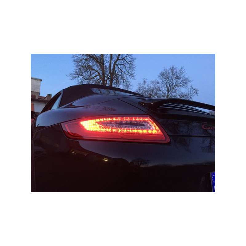 Feux arrière LED Porsche 911/997 04-08 rouge / fumée 2
