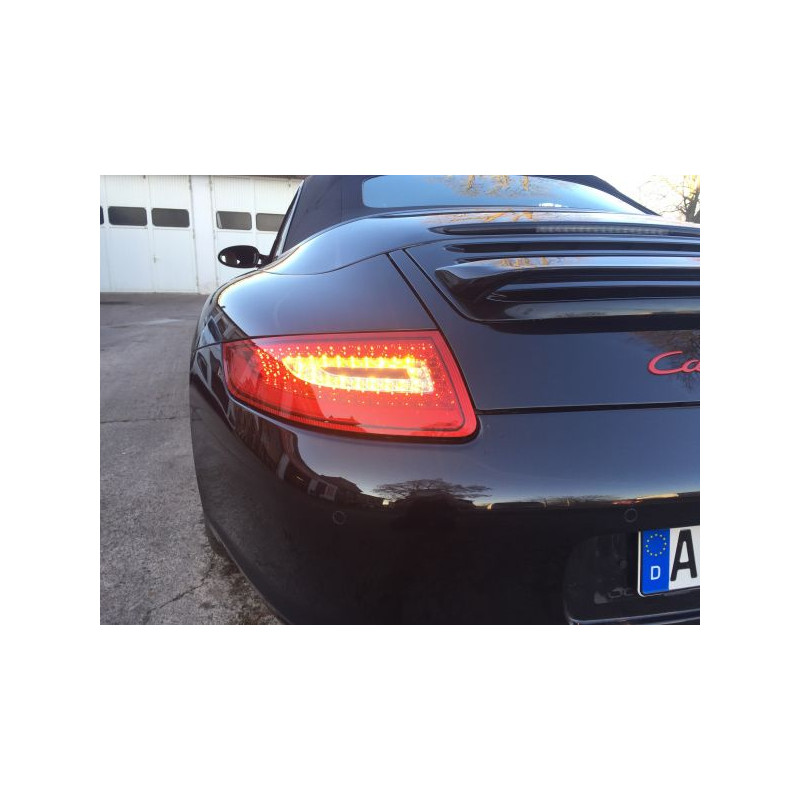 Feux arrière LED Porsche 911/997 04-08 rouge / fumée 3