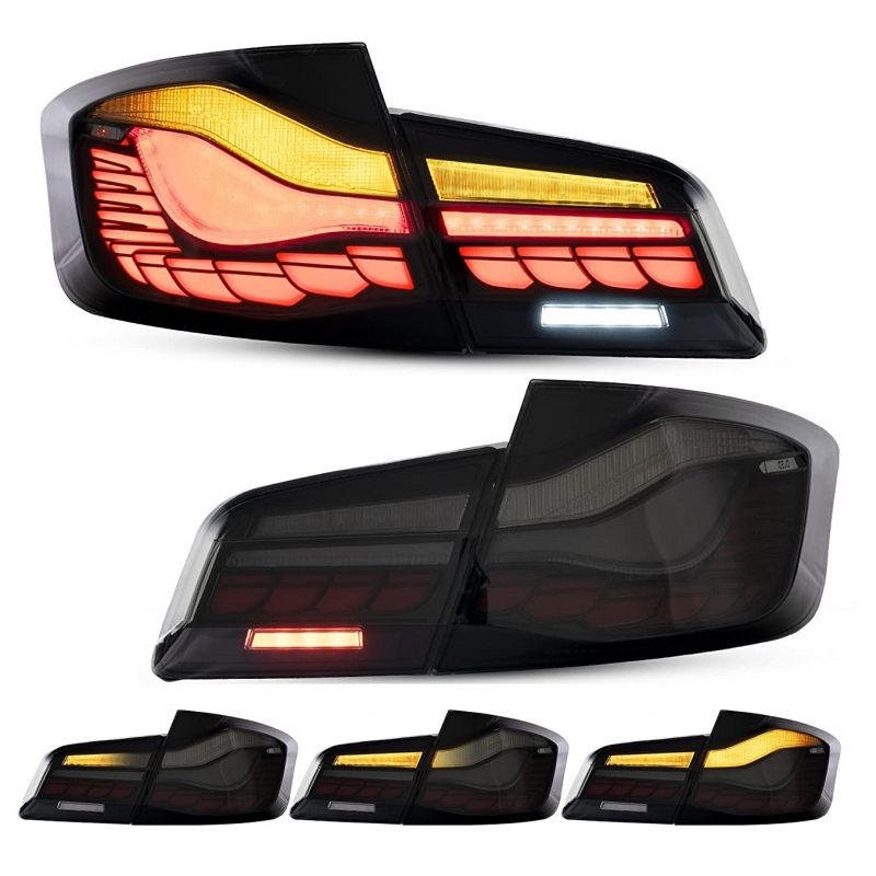 Feux arrière LED pour BMW série 5 F10 Limousine 10-16 feux arrière clignotants dynamique -noirs look