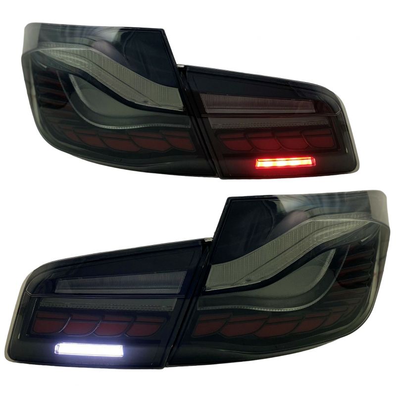 Feux arrière LED pour BMW série 5 F10 Limousine 10-16 feux arrière clignotants dynamique -noirs