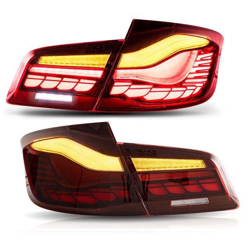 Feux arrière LED pour BMW série 5 F10 Limousine 10-16 feux arrière clignotants dynamique -rouge 1 look