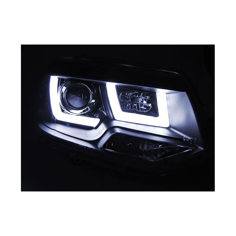 Phares avant LED VW volkswagen T5 fond noir 10-15 exemple