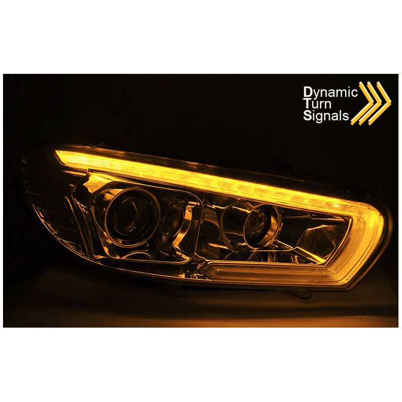 Phares avant VW Scirocco 3 III 08-15 LED Clignotant dynamique pour phare halogènes