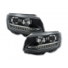 Phare avant LED VW T6 2015-19 noir avec clignotant dynamique