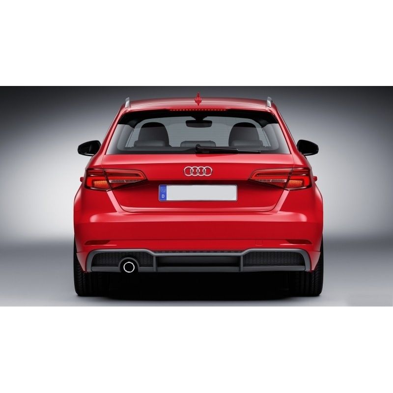 Diffuseur arrière pour Audi A3 8V Sportback facelift (2016-2019) look RS3
