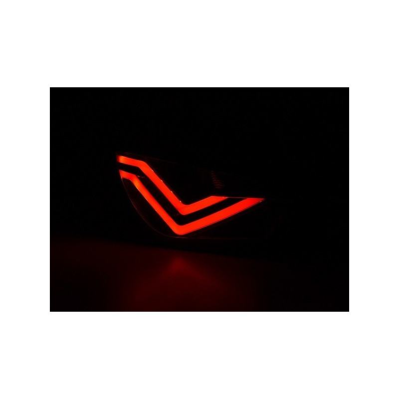 Feux arrière LED Seat Ibiza 6J 08-12 rouge fumé tuning 3 PORTES