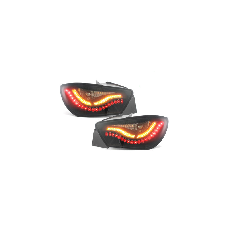 Feux arrière LED Seat Ibiza 6J 08-12 noir/fumé avec clignotant dynamique