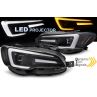 Phare Full LED avec DRL. noir pour Subaru WRX 14-22