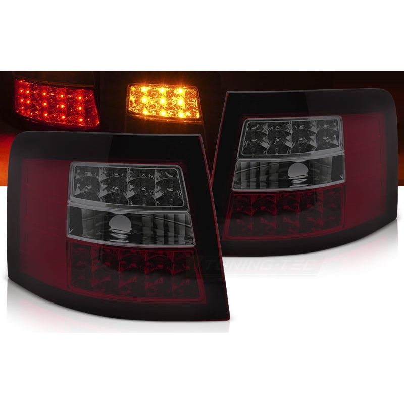 Feux arrière LED Audi A6 C5 4B Avant break 97-05 rouge fumé