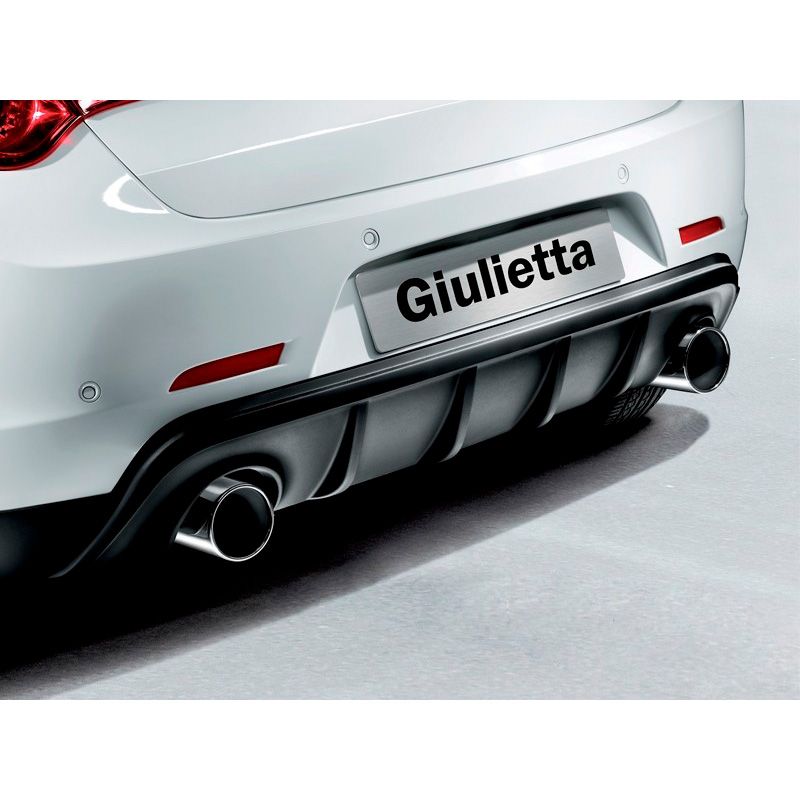 Jupe arrière (Diffuseur) pour Alfa Romeo Giulietta 2010- (Échappement double gauche+droite) (ABS)